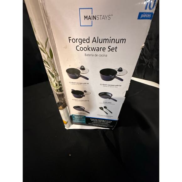 Mainstays- 10 Piece Forged Aluminum Cookware Set - Picture 3 of 4